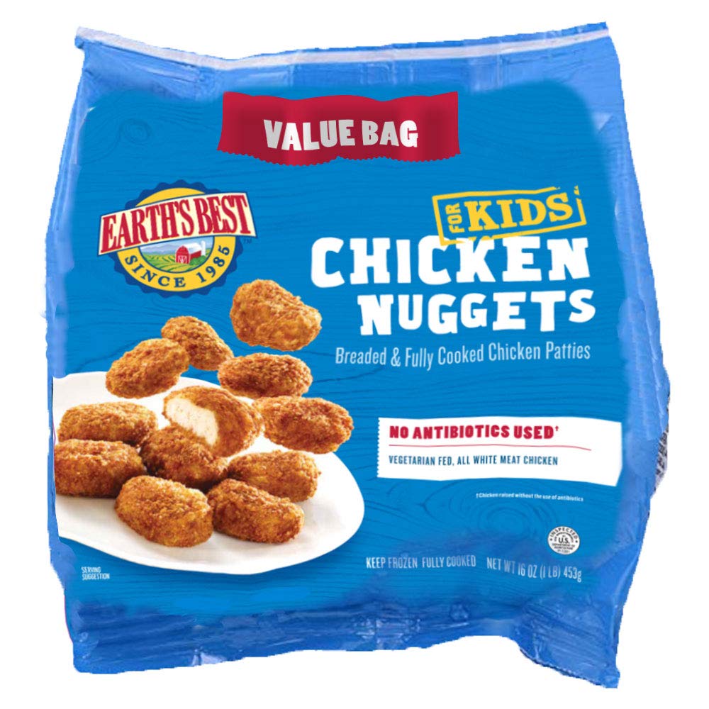 Earths Best Frozen Chicken Nuggets for Kids, 16 Oz
