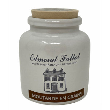 Edmond Fallot Old Fashion Grain Mustard Stone Jar - 8.8 Ounces