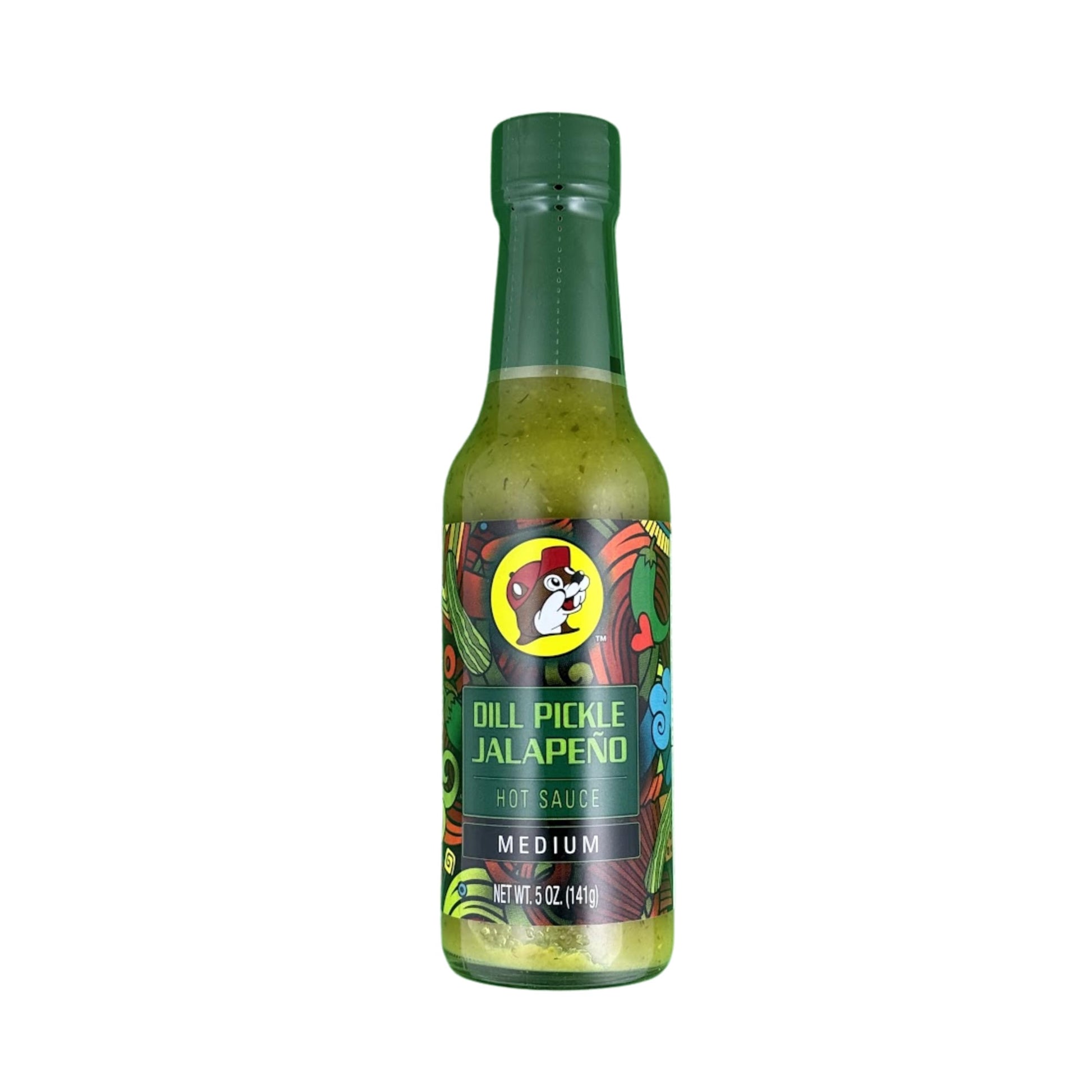 Buc-ees Dill Pickle Jalapeo Hot Sauce - Tangy & Mildly Spicy, Gluten Free, 5 oz Bottle
