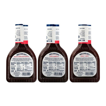 Sweet Baby Ray'S Variety Bbq Sauce Set - Honey, Hickory, And Sweet 'N Spicy - 18 Oz Bottles - Pack Of 3 For Flavorful Grilling A