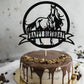 Bejotaa Horse Birthday Cake Topper, Paper Decoration for Kids and Men, Horse Racing Theme