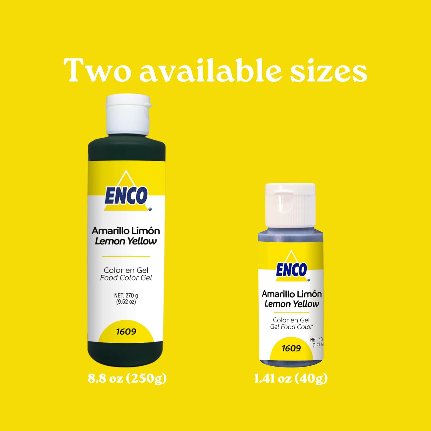Enco Food Coloring Gel Lime Yellow 1.41 Oz (40G) Concentrated, Vegan