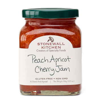Stonewall Kitchen Peach Apricot Cherry Jam, 12 Ounces