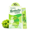 Teazen Shine Muscat Kombucha Tea, Electrolyte Powder & Hydration Drink Mix, Sugar Free, Live Probiotics & Prebiotics, 10 Sticks,