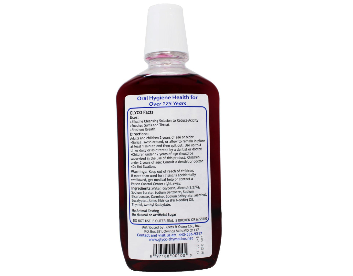 Glyco Thymoline Liquid 16 Oz