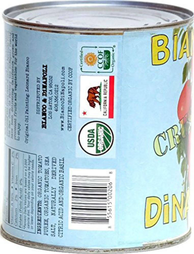 Bianco Dinapoli - Tomatoes Crushd Puree - Case Of 6-28 Oz