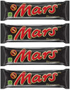 Mars Chocolate Candy Bar, 2.2 oz, Caramel, Nougat, Milk Chocolate (4 full size bars)
