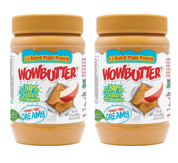 Wowbutter Natural Peanut Free Creamy 1.1Lb Jars, 1 Count, (Pack Of 2)