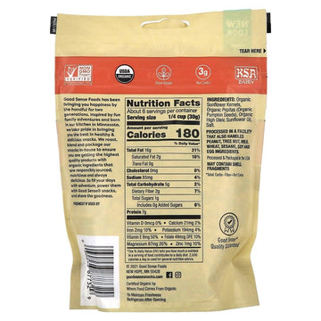Generic Good Sense Organic Sunflower Kernels & Pumpkin Seed Mix - Salted & Roasted - 6 Oz