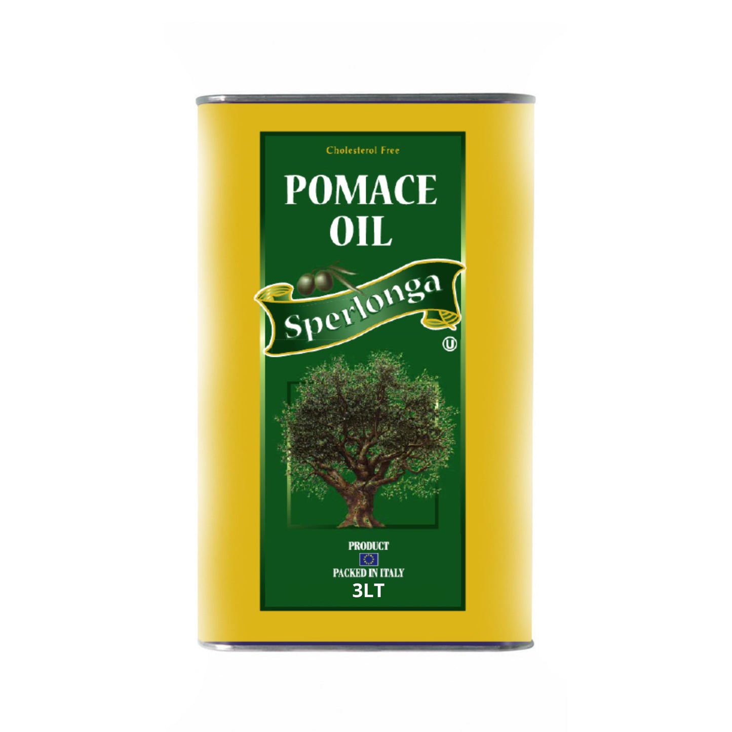 Sperlonga Olive And Fruit Extract Oil - 3L (101.4 Fl.Oz.) Metal Tin - Refined Olive Oil For Frying & Cooking - High Smoke Point - Italian Quality - Ideal As Carrier Oil - Fast Shipment From U.S. Inventory !