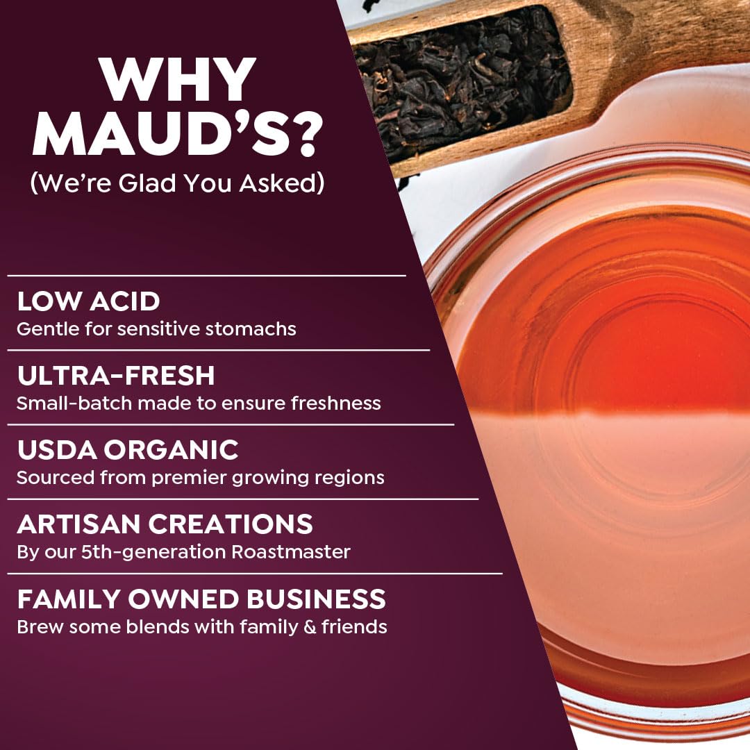 Maud'S Organic English Breakfast Tea (Royally Good English Breakfast), 24Ct. Solar Energy Produced Recyclable Single Serve Organ