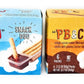 PB&J Crispy Peanut Butter Filled Wafer Sticks with Raspberry Fruit Dip Snack Duo & PB&C Crispy Cocoa Creme Filled Wafer Sticks w