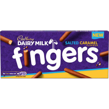 Cadbury Dairy Milk Fingers Salted Caramel Flavour 114G - Imported From Britain, Uk, England