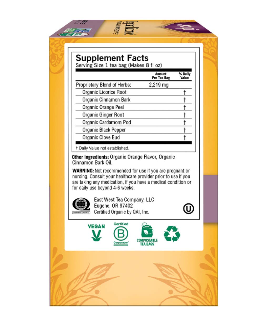 Yogi Tea, Egyptian Licorice, 16 Count