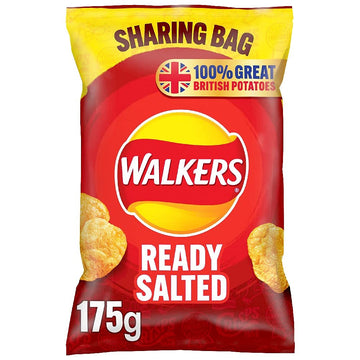Walkers Ready Salted Crisps 175g