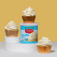 Miss Jones Baking Organic Buttercream Frosting, Vegan-Friendly, Vanilla, 11.29 Ounce, Pack of 1, Cyan/White
