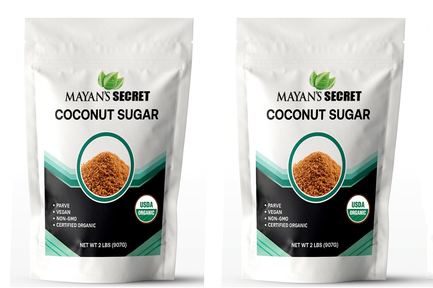 Mayan s Secret 2 lbs USDA Certified Brown Coconut Sugar Organic for Baking - Low Glycemic | Unrefined | Trace Minerals (1 Pound