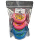 Hubba Bubba Original Bubble Tape and Hubba Bubba Sour Blue Raspberry Bubble Tape Bundle  6 Feet of gum Each Tape  2 Original Fla