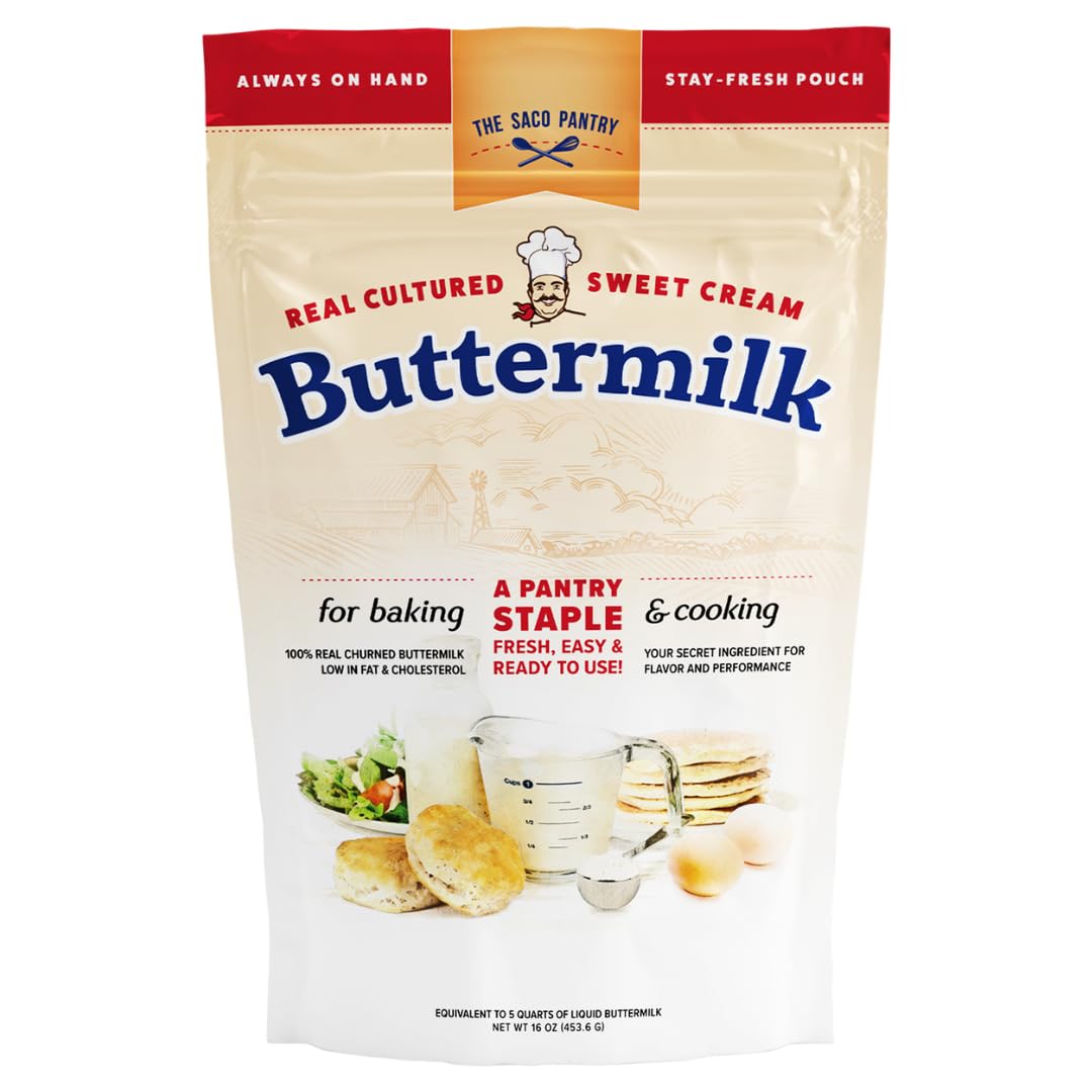 Saco Cultured Buttermilk Blend For Cooking And Baking, 16 Ounce (Pack Of 1) | Certified Kosher, Gluten-Free And Nut-Free