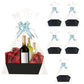 Xniseng Gift Basket Empty (5 Pack) for Holidays, Birthdays, Weddings - Black, 1 Count