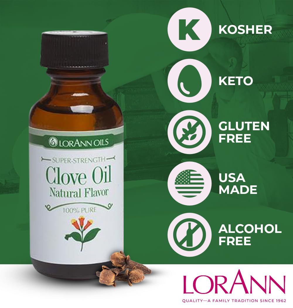 Lorann Oils Super Strength Flavoring , Used For Candy Making, Flavoring Extracts, Baking, Hard Candy, & Flavor Oils - Bold, Natu