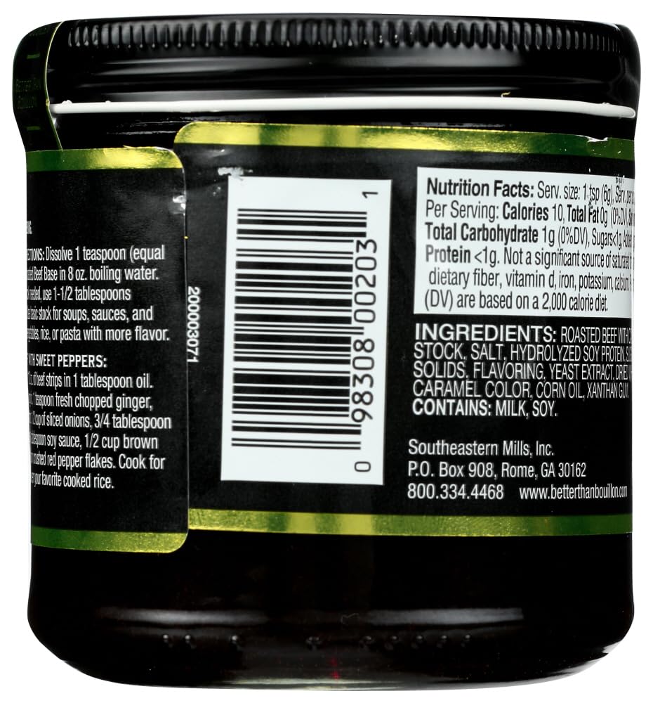 Better Than Bouillon Roasted Beef Base, Blendable Flavor, 8 OZ (Pack of 4)