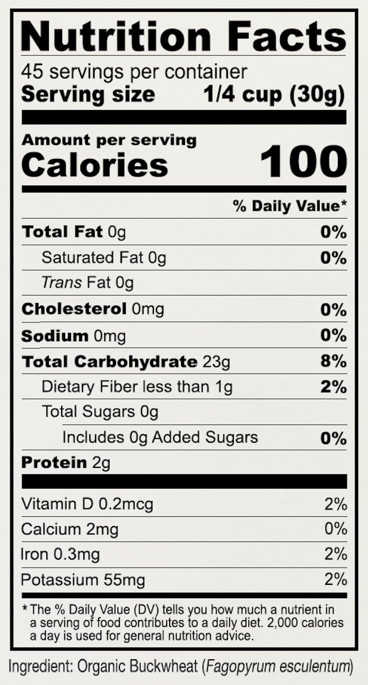 Anthonys Organic Buckwheat Flour, 3 lb, Grown in the USA, Gluten Free, Vegan