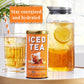 The Republic of Tea Ginger Peach Black Iced Tea, 8 Count, 8 Large Pouches for 8 Quarts