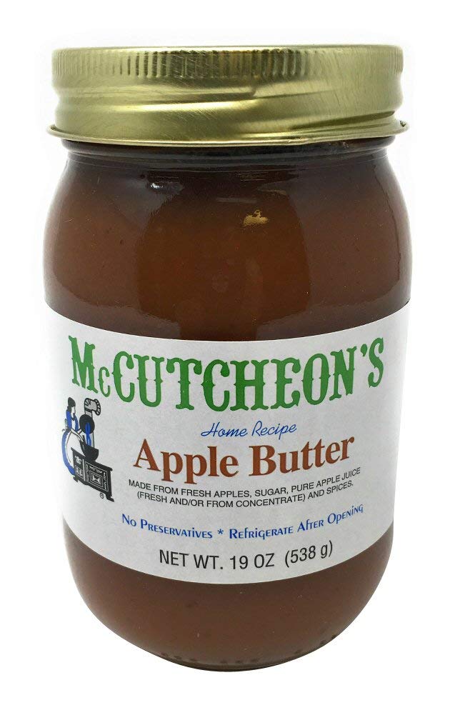 McCutcheons Home Recipe Apple Butter; Rich Mellow Flavor; All Natural Ingredients; No Preservatives; Made in the USA; 19 ounces