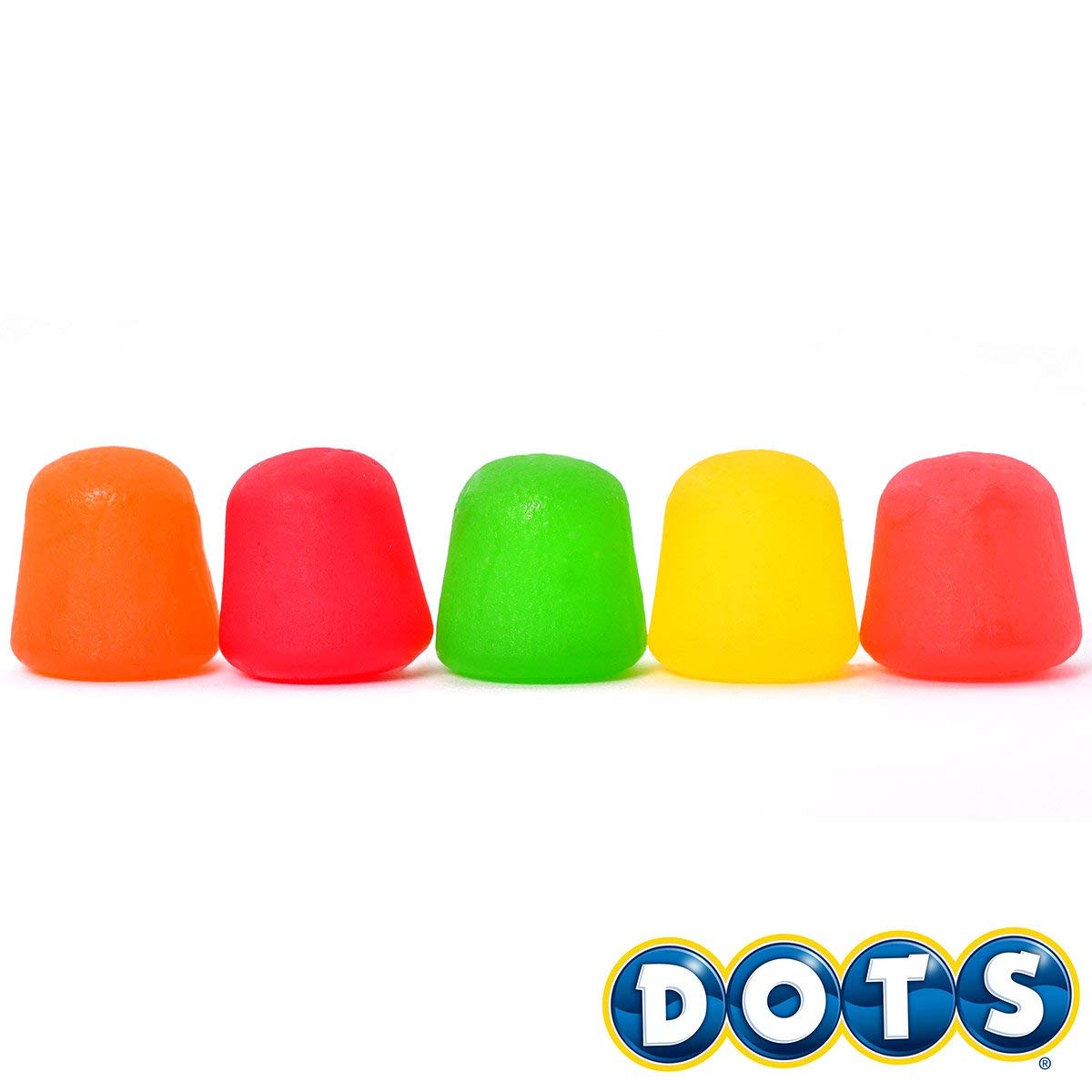 Dots Individually Wrapped Candy - Original Gummy Candy Flavors - Cherry, Lime, Orange, Lemon & Strawberry - Gluten Free, Kosher