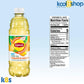 Lipton Pineapple Mango Green Tea 16.9 fl oz Plastic Bottles, 12 Pack with 15 Sugarcane Straws - Immune Support Beverage