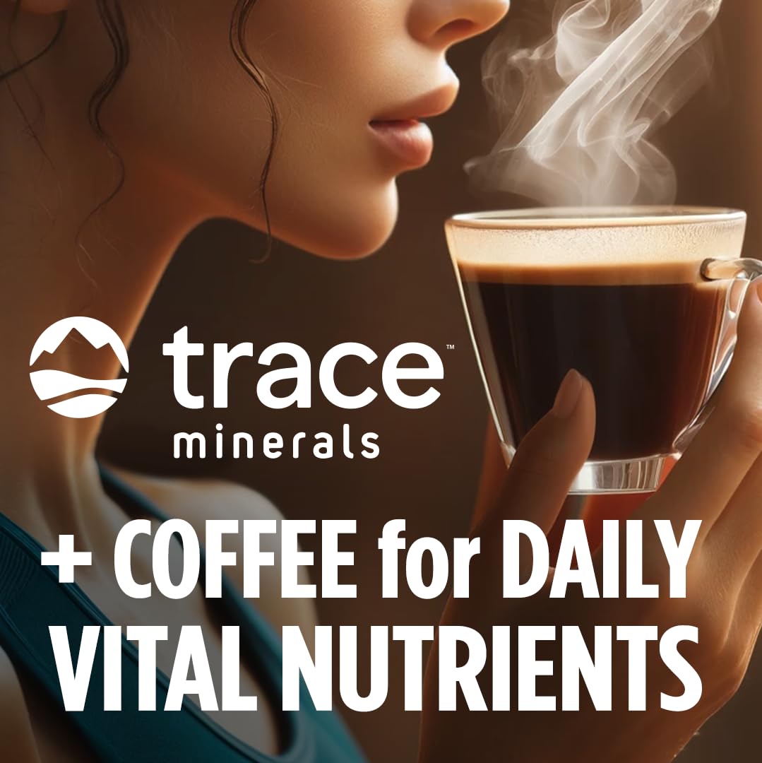 VitaCup Mineral Coffee, Medium Dark Roast, Ground Coffee, 10oz (Pack of 6), All Natural Sea Minerals and Electrolytes