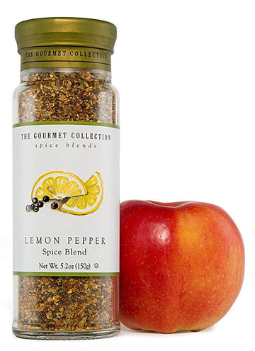 The Gourmet Collection Seasoning Blends Lemon Pepper Spice Blend: Seasoning Rub For Cooking Fish, Seafood, Chicken, Salmon, Vege