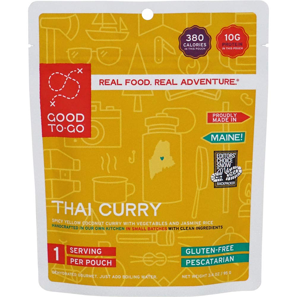 Good To-Go Thai Curry | Camping Food, Backpacking Food (Single Serving) | Just Add Water Meals, Backpacking Meals | Dehydrated M