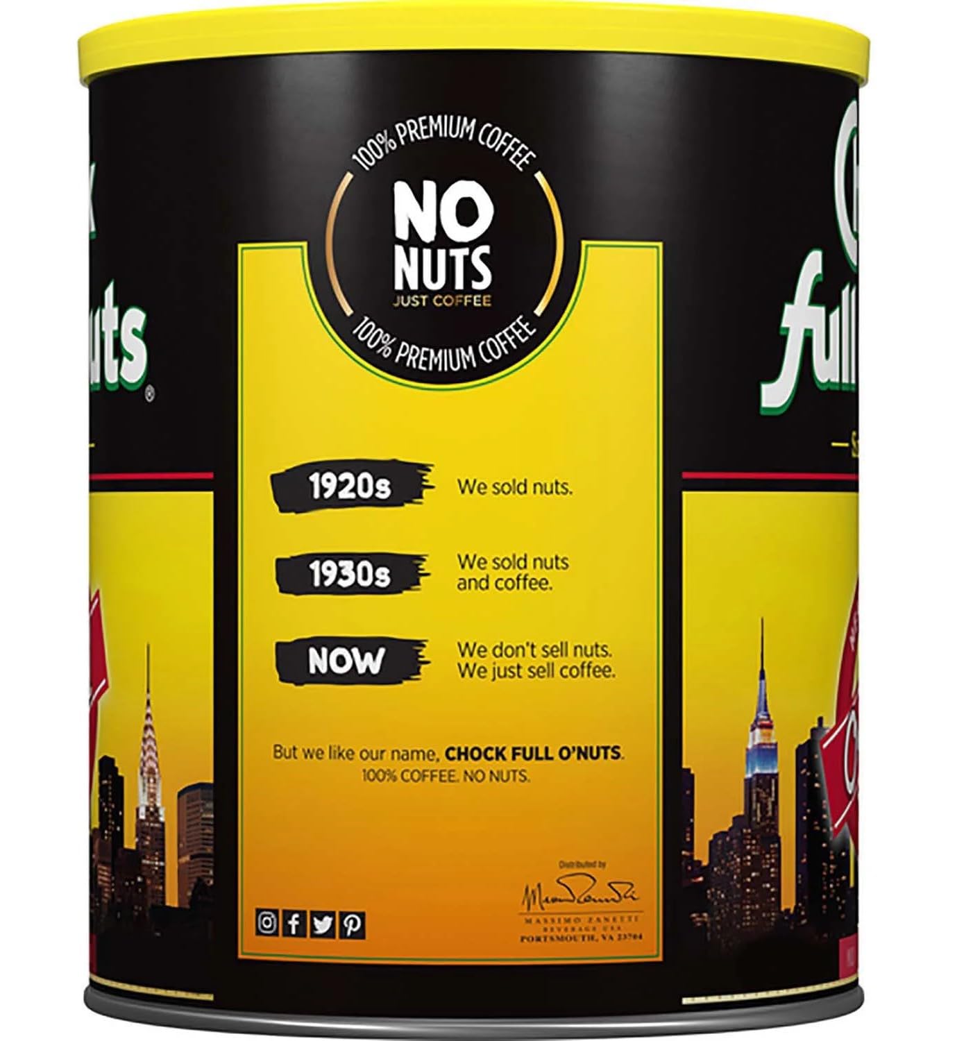 Chock Full ONuts Original Blend Ground Coffee  3 lbs.