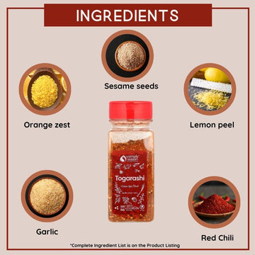 USIMPLY SEASON Togarashi Spice - Vegan, Non-GMO, 4.8 oz - Ideal for Seasoning, Marinades, Rubs, Made in USA