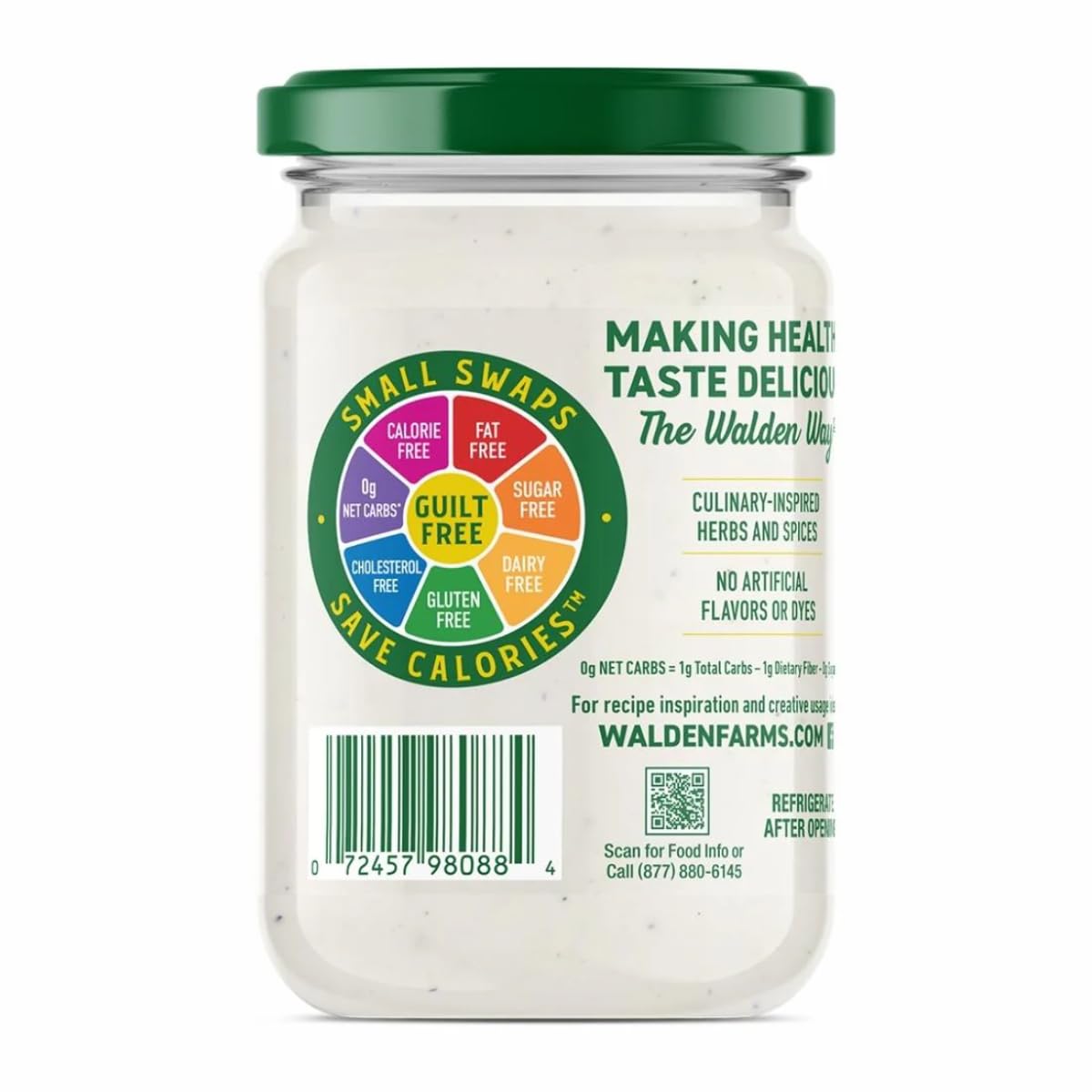 Walden Farms Alfredo Pasta Sauce, 12 Ounce - 6 Per Case.