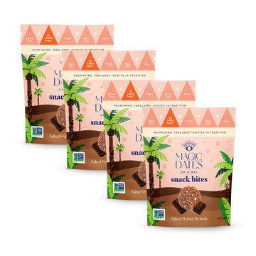 MAGICDATES Dates Snack Bites - No Added Sugar, No Sweetener Whole Food Snack | Grown in California | Gluten Free, Paleo, Delicio