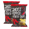 Ghost Pepper Potato Chips 7 oz (198g) - 2 bags (2 PACK, Ghost Pepper Potato Chips)