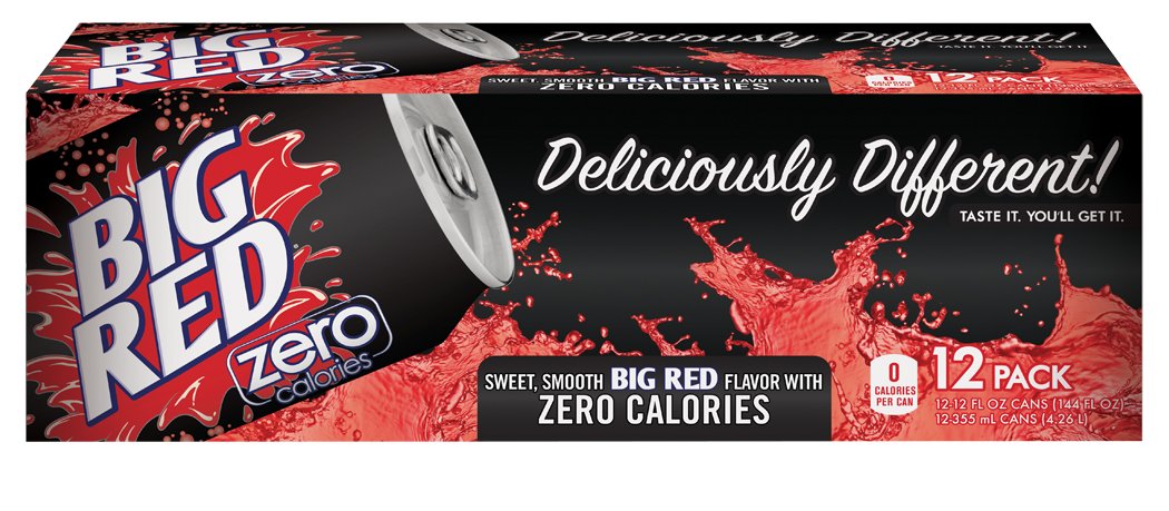 Big Red Zero, 12 Ounce (Pack of 24)