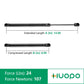 C16-06389 14 Inch 24Lb107N Gas Struts Shocks Spring Lift Support For Leer Camper Shell Topper Rear Windows Door Truck Cap Toolbo