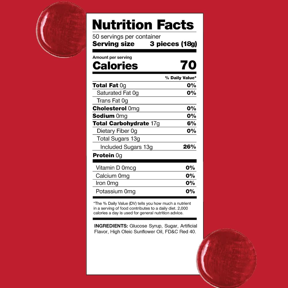 Arcor Cinnamon Hard Candy, Spicy Red Sweets - Bulk Pack 2 Pounds (About 150 Count)