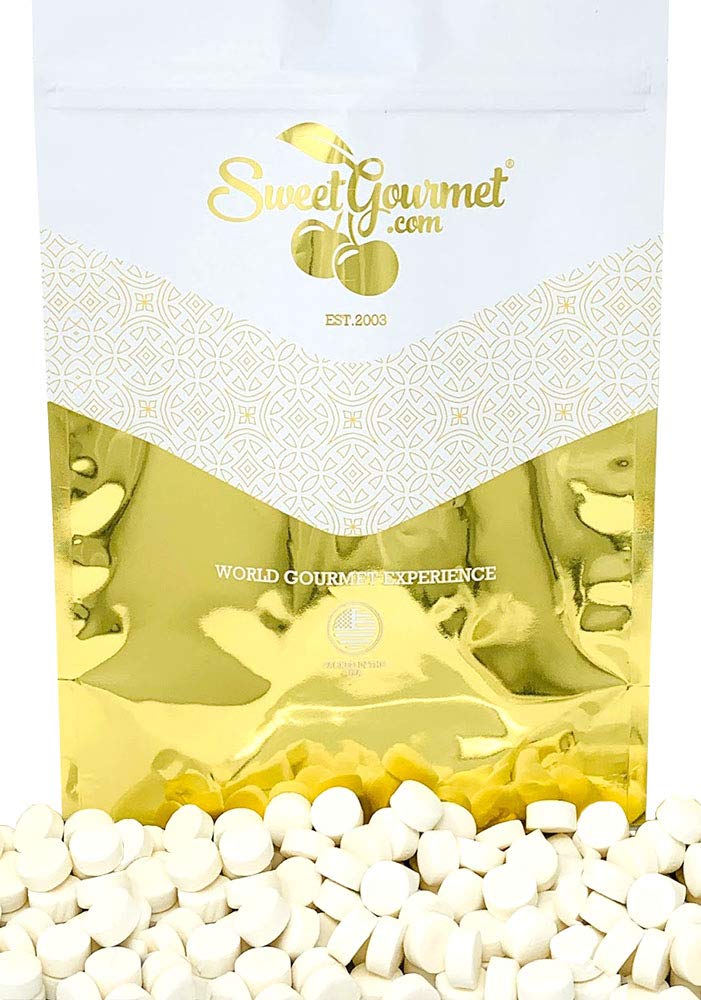 SweetGourmet White Peppermint Lozenges Bulk Candy, 3 Pound Pack