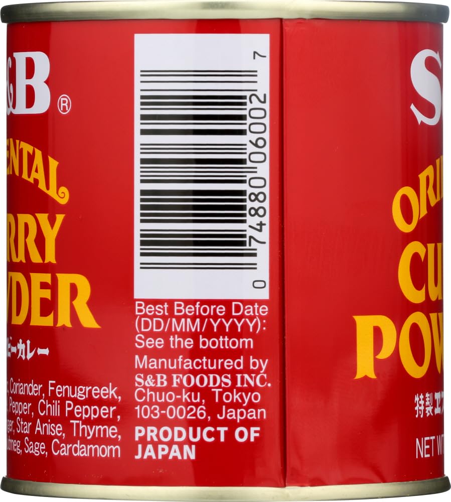 S&B Curry Powder, Oriental, 3 Oz - Set Of 2