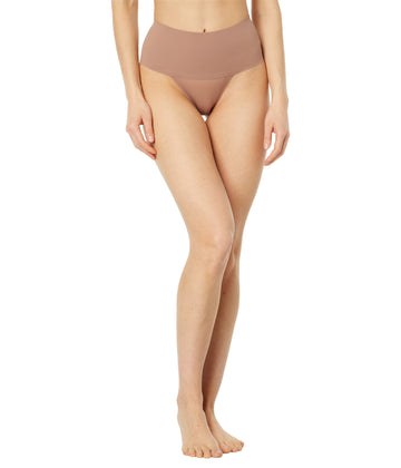 Spanx Undie-Tectablea Thong Cafe Au Lait Lg