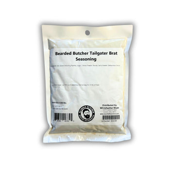 Bearded Butchers Tailgater Seasoning, 10 oz - For Up to 25 lbs of Meat - Classic Bratwurst Flavor with Tangy, Savory Spices - Pe