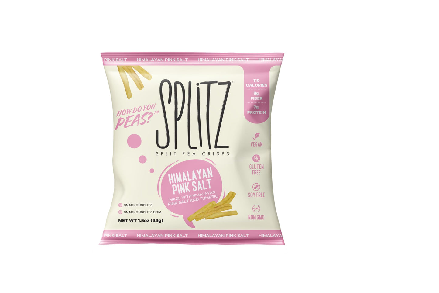 Splitz Split Pea Crisps Variety Pack (1.5Oz) 15Ct Plant-Based, Organic, Non-Gmo, Vegan, Gluten-Free, Superfoods, Healthy Snack F