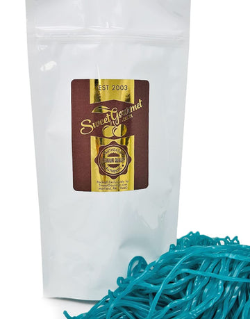 Sweetgourmet Dutch Blue Raspberry Licorice Laces Bulk Candy | 1 Pound