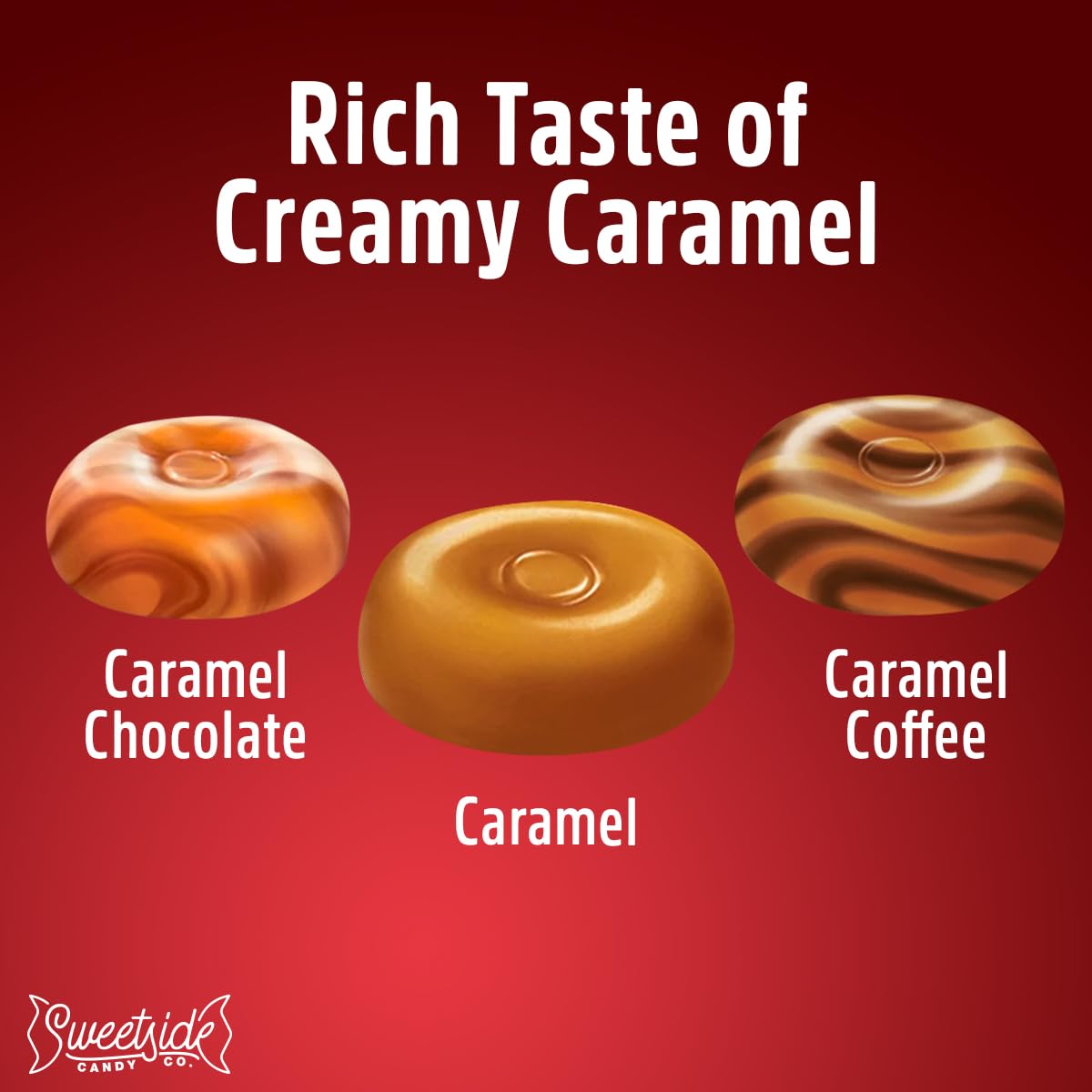 WerthersOriginal Caramel Hard Candy Assorted Flavors, 2 Pack of Individually Wrapped Sugar Free WerthersHard Candy, 7.7oz Each