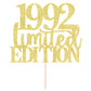 Limited Edition 1992 Cake Topper 33Th Birthday Happy Birthday Cake Topper Men And Women Cheer 33 Years Old Handmade Golden Glitt
